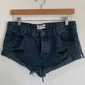 One Teaspoon Distressed Bandits Shorts